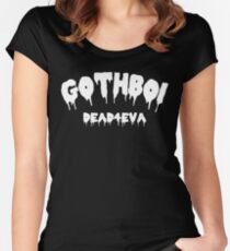 Gothboi Goth dunkle Streetwear Tumblr Design Tailliertes Rundhals-Shirt