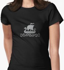 Dragon Boat - Silver Grey Women's Fitted T-Shirt