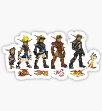 Jak and Daxter Saga - Simplified Colours Sticker