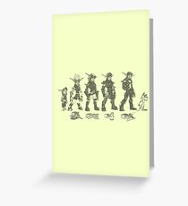 Jak and Daxter Saga - Black Sketch Greeting Card