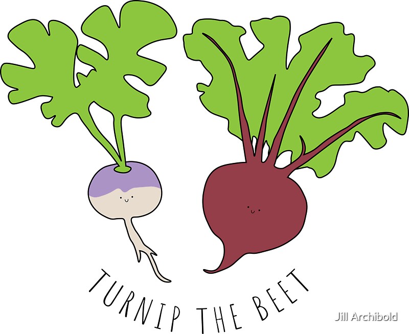 "Turnip The Beet!" Stickers by Jill Archibold Redbubble