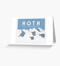 Galactic Travel - Hoth Greeting Card