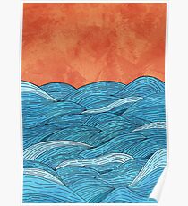 Das blaue Meer Poster