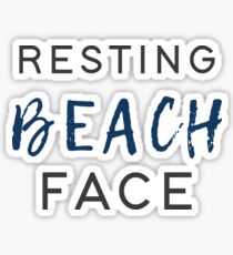 Resting Beach Face Sticker
