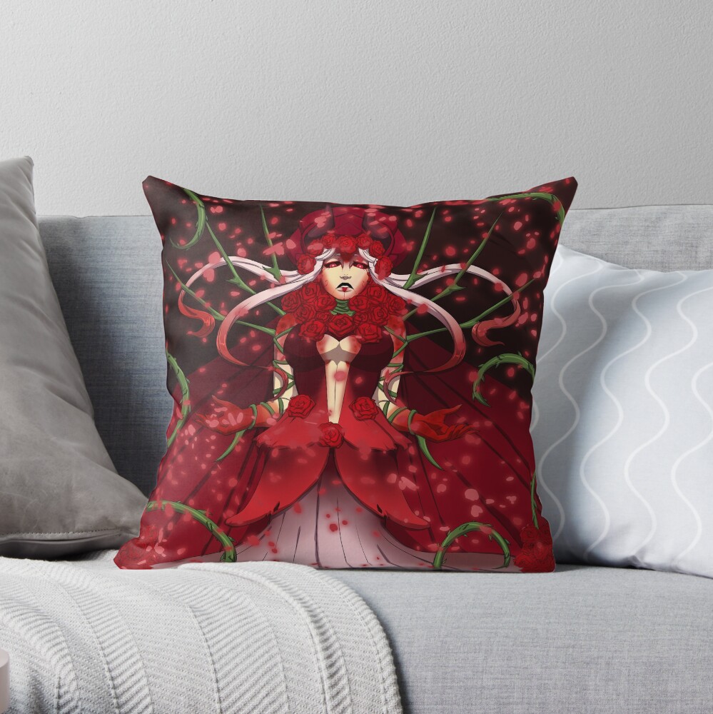 Heart of Flowers Throw Pillow