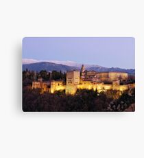 Alhambra After Dusk Canvas Print