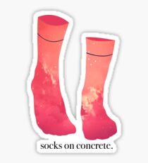 Socks on Concrete Sticker