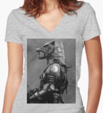 Hound of War Women's Fitted V-Neck T-Shirt