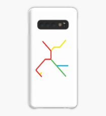 Mini Metros - San Francisco, United States (BART) Case/Skin for Samsung Galaxy