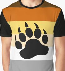 Bear Pride Flag Stripe Graphic T-Shirt