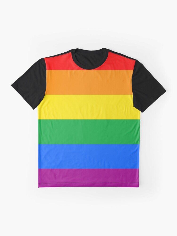 Camiseta ajustada Acuarela LGBT Love gana tipografía Rainbow Paint tipográfico