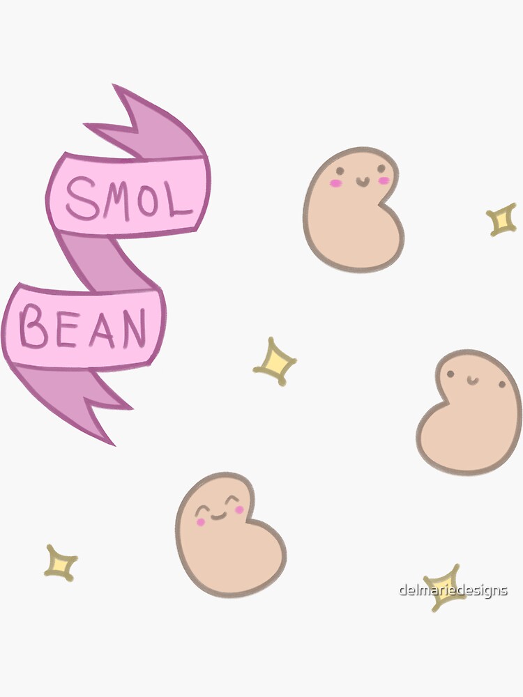 “Smol bean - Sticker Set” Sticker by delmariedesigns | Redbubble