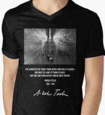Nikola Tesla Men's V-Neck T-Shirt