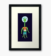 Green Alien Framed Print