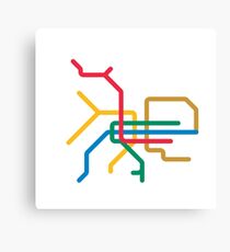 Mini Metro - Taipei, Taiwan Canvas Print