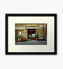 Italian restaurant Framed Print