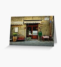 Italian restaurant Greeting Card