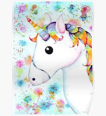 Rainbow Unicorn Poster