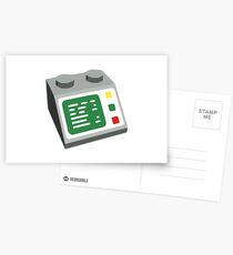 Toy Brick Computer Console Postcards
