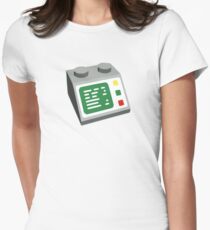Toy Brick Computer Console Women's Fitted T-Shirt