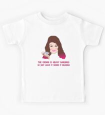 The Crown is Heavy Darling Kids Tee