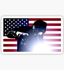 Welding: Welder & American Flag Sticker