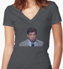 John Mulaney Women's Fitted V-Neck T-Shirt