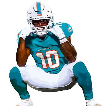 Jaylen Waddle Miami Dolphins Football Glossy Sticker Vinyl 