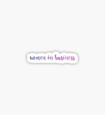 Women in Business Sticker