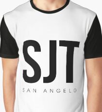 SJT - San Angelo Airport Code Graphic T-Shirt