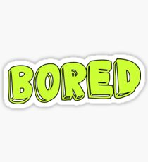 Bored Sticker Sticker