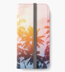 Strandsonnenuntergang an der Küstenlinie iPhone Flip-Case/Hülle/Klebefolie