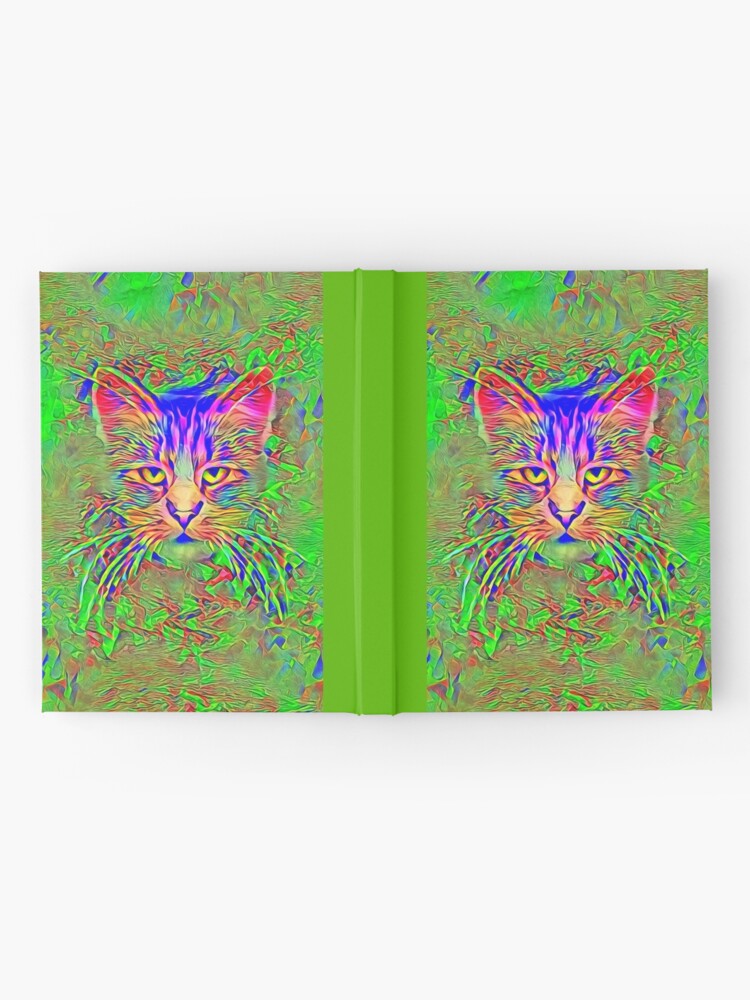 Alternate view of Polar aurora cat Hardcover Journal