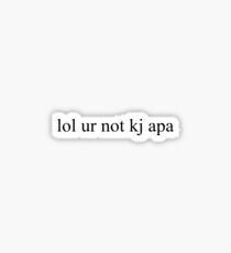 *:・゚✧ lol ur not kj apa *:・゚✧ Sticker