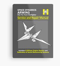 Arwing Service and Repair Manual Metal Print