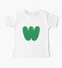 Glitch Overlay letter W overlay Baby Tee