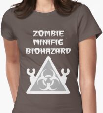 ZOMBIE MINIFIG BIOHAZARD Women's Fitted T-Shirt