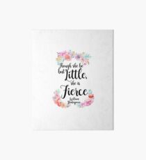 Though she be floral print Art Board