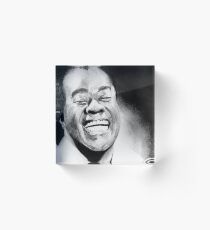 Portrait of Satchmo Acrylic Block