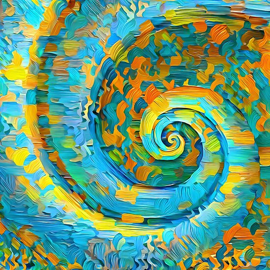 Abstract Art | Fibonacci spiral, Deep Dream
