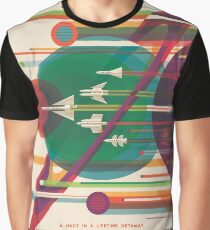 Retro Space Poster - Die große Tour Grafik T-Shirt