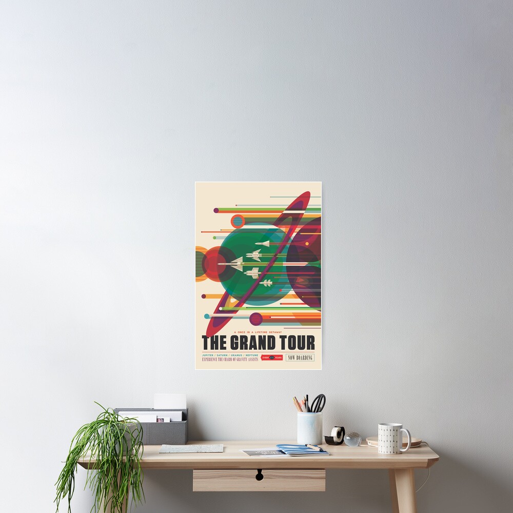 Retro Space Poster - The Grand Tour Poster