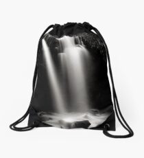 Scaling waterfall, North Yorkshire Drawstring Bag