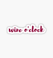 Wein Uhr Sticker