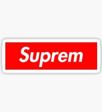 Suprem Merch Sticker