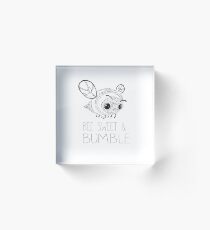 Bee Sweet and Bumble Acrylic Block