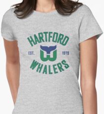 Hartford Whalers CT Women's Fitted T-Shirt