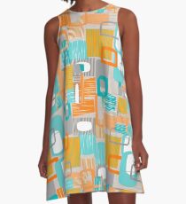 Abstract in Motion A-Line Dress