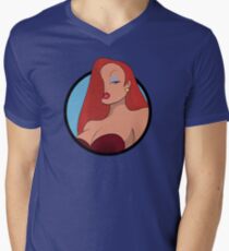 Jessica Kaninchen T-Shirt mit V-Ausschnitt