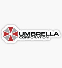 Pegatina Umbrella Corporation, White, Resident Evil